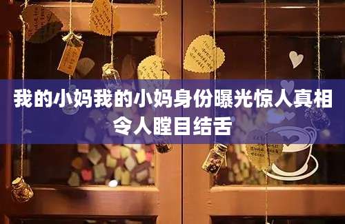 我的小妈我的小妈身份曝光惊人真相令人瞠目结舌