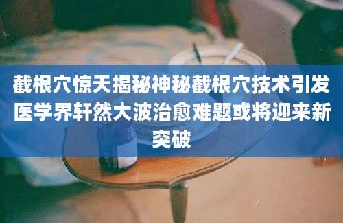 截根穴惊天揭秘神秘截根穴技术引发医学界轩然大波治愈难题或将迎来新突破