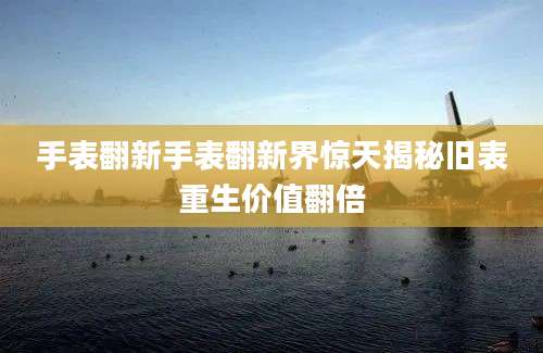 手表翻新手表翻新界惊天揭秘旧表重生价值翻倍