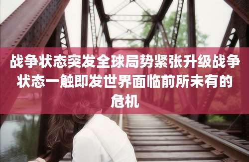 战争状态突发全球局势紧张升级战争状态一触即发世界面临前所未有的危机