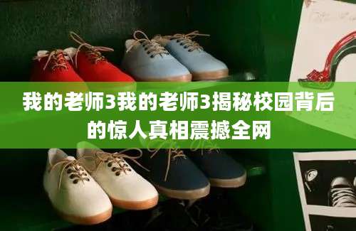 我的老师3我的老师3揭秘校园背后的惊人真相震撼全网
