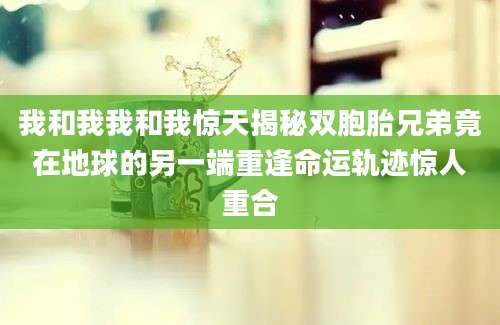 我和我我和我惊天揭秘双胞胎兄弟竟在地球的另一端重逢命运轨迹惊人重合