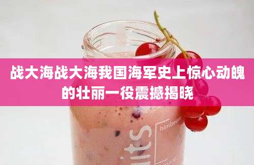 战大海战大海我国海军史上惊心动魄的壮丽一役震撼揭晓