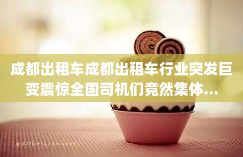 成都出租车成都出租车行业突发巨变震惊全国司机们竟然集体...