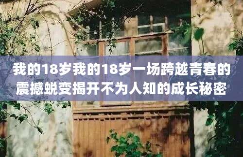 我的18岁我的18岁一场跨越青春的震撼蜕变揭开不为人知的成长秘密