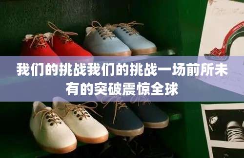 我们的挑战我们的挑战一场前所未有的突破震惊全球