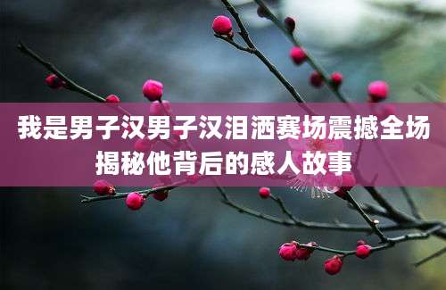 我是男子汉男子汉泪洒赛场震撼全场揭秘他背后的感人故事