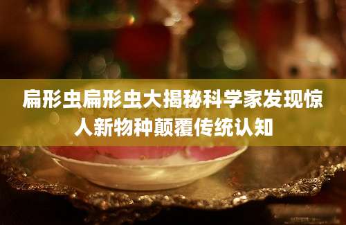 扁形虫扁形虫大揭秘科学家发现惊人新物种颠覆传统认知