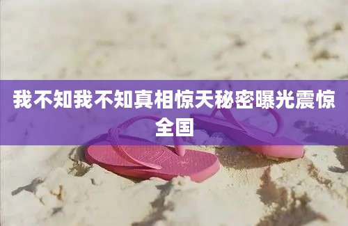 我不知我不知真相惊天秘密曝光震惊全国