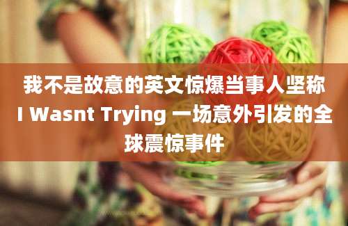 我不是故意的英文惊爆当事人坚称I Wasnt Trying 一场意外引发的全球震惊事件