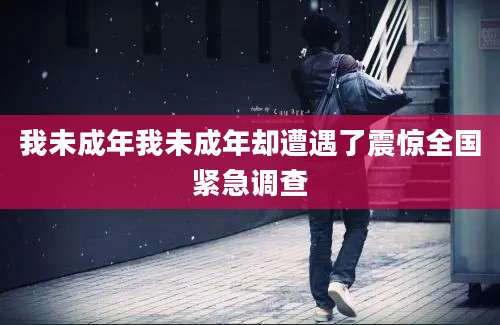 我未成年我未成年却遭遇了震惊全国紧急调查