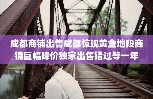 成都商铺出售成都惊现黄金地段商铺巨幅降价独家出售错过等一年